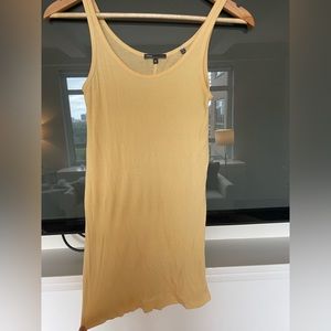 Vince Spaghetti Strap Tank in Yellow